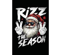 Notizbuch Rizz the Season Lustiger Weihnachtsmann Weihnachten