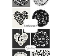 Notizbuch Tayfun Scharf: Love Cover, Notizbuch mit 200 linierten Seiten auf weißem Papier zum Zeichnen, Malen und Schreiben, 6"x9"