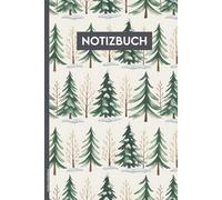 Notizbuch Wald Bäume: Notizheft A5 liniert mit Nadelbäumen Tannenbaum auf Buch für Notizen Gedanken und Erinnerungen winterliches Baum Motiv als Geschenk zum Geburtstag Wichteln oder Weihnachten