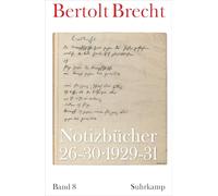Martin Kölbel Peter Villwock Bertolt Brec Notizbücher: Band 8: 1929- (Tascabile)