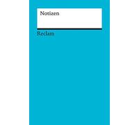 Notizen (blau): Das kleine Reclam-Notizbuch blanko
