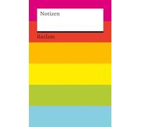 Notizen: Das kleine Reclam-Notizbuch mit Blankoseiten in Regenbogenfarben