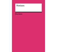 Notizen (magenta): Das kleine Reclam-Notizbuch blanko