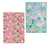 Notizhefte La Vie en Rose, DIN A5 2 Stk., 100 g/m² Bambuspapier