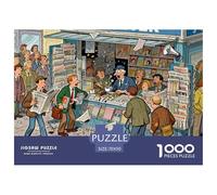 Notiziario Quotidiano Mattutino Panico Puzzle in Legno Impermeabile DIY Puzzles Da 1000 Pezzi Per Adulti Divertenti Per Decorazioni Domestiche