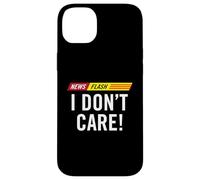 Notizie divertenti Flash Non mi interessa notizie Bollettino Umorismo dei media Custodia per iPhone 14 Plus