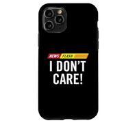 Notizie divertenti Flash Non mi interessa notizie Bollettino Umorismo dei media Custodia per iPhone 11 Pro