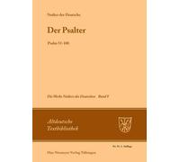 Notker Der Deutsche Der Psalter (Tascabile) Altdeutsche Textbibliothek