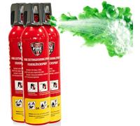 notlok Safety Work - 3x Mini Estintore Casa 750g con Schiuma Senza Fluoro Sicura sulla Pelle | A, F, E fino a 1000V | Estintori per Casa Vacanze, Estintore Auto, Barca e Appartamento | Ideale per B&b