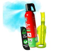 notlok Safety Work Estintore per incendi elettrici + A F + supporto da parete | Estintore per Casa e Auto | Forma Spray | Mini Estintore Elettrico Portatile | Estintore Batterie Litio + Auto Elettrica