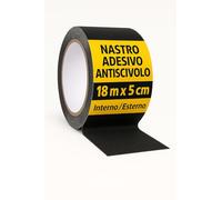 notlok Safety Work nastro antiscivolo per interni e (5 cm x 18 m, 0,8 mm nero), esterni, strisce antiscivolo, adesivi antiscivolo, antiscivolo, autoadesivo, scaletta per doccia