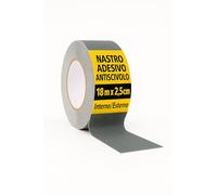 notlok Safety Work nastro antiscivolo per interni ed esterni (2,5 cm x 18 m, 0,8 mm, grigio), strisce antiscivolo, adesivi antiscivolo, antiscivolo, autoadesivo, scaletta per doccia