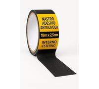 notlok Safety Work nastro antiscivolo per interni ed esterni (2,5 cm x 18 m, 0,8 mm, nero), strisce antiscivolo, antiscivolo, adesivi antiscivolo, autoadesivo, scaletta per doccia