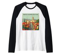 Noto - La Città dei Fiori Maglia con Maniche Raglan