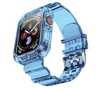 NotoCity Cinturino Compatibile con Apple Watch 10 46mm, Apple Watch Serie 10 46mm Replacement Cinturino TPU,Creativo,Trasparente(blu)