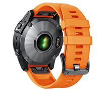 NotoCity Cinturino Compatibile Garmin Fenix 7S, Cinturino Silicone 20mm Quickfit, per Garmin Fenix 6s/5s, Sostituzione Cinturino Garmin Fenix 5s Plus/6s Pro, Arancione