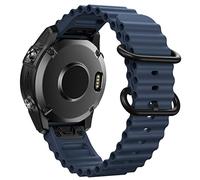 NotoCity Cinturino per Garmin Fenix 5/ Fenix 6/Fenix 7, 22mm Quick Fit Ocean Wave Suave Reperción Cinturino per Fenix 5 Plus/Fenix 6 Pro/Forerunner 935/945/955/Instinct/Instinct 2/2 Solar