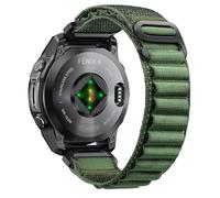 NotoCity Cinturino per Garmin Fenix 7/6/6 pro/5, Cinturino 22mm per Garmin Fenix 7 pro/5 plus/8, Forerunner 965/955, Nylon Quickfit Gancio a G Regolabile per Epix Gen 2, Approach S60/S62(Verde)