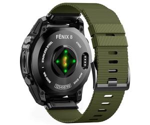 NotoCity Cinturino per Garmin Fenix 7, Quickfit 22mm Cinturino per Garmin Fenix 6 pro/7 pro/5 plus/6/5, Fenix 8/8 pro 47mm, Nylon per Forerunner 965/955/935, Epix Gen 2, Approach S62(Verde Militare)