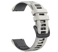 NotoCity Cinturino per Garmin Forerunner 255/265/Venu 3/Venu 2/Vivoactive 4, 22mm Sportivo in Silicone Cinturino per Huawei Watch GT5/GT4/GT3/GT2 46MM per Donna Uomo(Grigio Nebbia/Grigio Grafite)