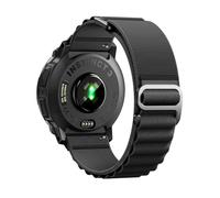 NotoCity Cinturino per Garmin Instinct/Instinct 2/3 Solar 45mm, 22mm Nylon Cinturino per Garmin Instinct Tactical/Crossover/2 Camo/3 AMOLED/Solar Tactical/E 45mm, Gancio a G Regolabile(Nero)