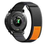 NotoCity Cinturino per Garmin Instinct/Instinct 2/Instinct 3 Solar 45mm, 22mm Sportivo in Nylon Cinturino per Garmin Instinct Tactical/Crossover/2 Camo/3 AMOLED/Solar Tactical/E 45mm(Nero Grigio)