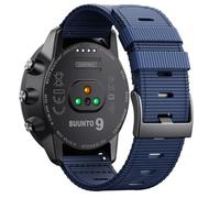 NotoCity Cinturino traspirante per Suunto 9/9 Baro/D5/7 24 mm, Cinturino resistente in nylon 24 mm compatibile con Suunto Spartan Sport/Spartan Sport Wrist HR/Baro,blu scuro