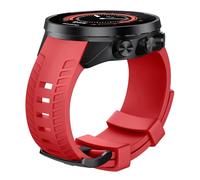 NOTOCITY Compatibile Cinturino Suunto 9 di Orologio in Silicone Morbido per Suunto 9 GPS Baro Cinturino di Ricambio (Rosso)