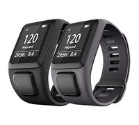 NotoCity Compatibile con Tomtom Cinturino in Silicone Braccialetto di Ricambio per Spark/Spark 3 / Golfer 2 / Adventurer/Runner 2/3 Smartwatch (Nero + Grigio)