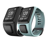 NotoCity Compatibile con Tomtom Cinturino in Silicone Braccialetto di Ricambio per Spark/Spark 3 / Golfer 2 / Adventurer/Runner 2/3 Smartwatch (Nero + Menta verde)