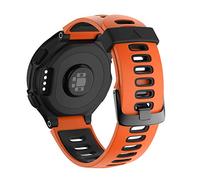 NotoCity Garmin Forerunner 735XT Cinturino, Silicone Cinturino per Garmin Forerunner 230/235/620/630/735XT, Cinturino di Ricambio Quick-Fit Traspirante, Colori Multipli(Arancione+Nero,Fibbia Nera)