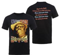Notorious BIG Life After Death Lyrics Rap ufficiale Uomo maglietta unisex