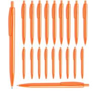 noTrash2003 100 penne a sfera a pressione Kulis Ballpen strumenti di scrittura che scrivono in blu come set misto di 12 colori preselezionati sempre almeno 6 colori (Arancione)
