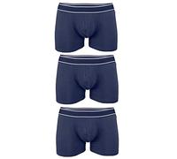noTrash2003 3 pezzi Set risparmio Boxer da uomo Slip Boxer Mutande Boxershorts Biancheria intima 95% cotone 5% elastan, blu navy, XXL