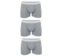 noTrash2003 3 pezzi Set risparmio Boxer da uomo Slip Boxer Mutande Boxershorts Biancheria intima 95% cotone 5% elastan, grigio., M