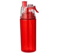 noTrash2003 Borraccia da 600 ml, con nebulizzatore, nebulizzatore, per esterni, idratazione, ciclismo, arrampicata, trekking, alpinismo, palestra, spiaggia, in 3 colori (rosso)
