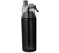 noTrash2003 Borraccia da 600 ml, con nebulizzatore, nebulizzatore, per esterni, idratazione, ciclismo, arrampicata, trekking, alpinismo, palestra, spiaggia, in 3 colori (nero)