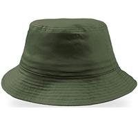 noTrash2003 Cappello da pescatore alla moda Bucket Hat in cotone twill, cappello da sole estivo per donna e uomo con fascia elastica, oliva, Taglia unica