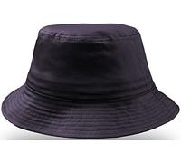 noTrash2003 Cappello da pescatore alla moda Bucket Hat in cotone twill, cappello da sole estivo per donna e uomo con fascia elastica, blu navy, Taglia unica
