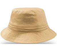 noTrash2003 Cappello da pescatore alla moda Bucket Hat in cotone twill, cappello da sole estivo per donna e uomo con fascia elastica, cachi, Taglia unica