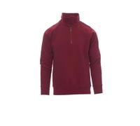 noTrash2003 Felpa a mezza zip - Workwear Sweater compatibile con Payper Miami, per ufficio, lavoro e tempo libero, elastico a costine sottili su maniche e vita, 300 g/mq, 70% cotone, da XS a 5XL