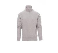 noTrash2003 Felpa a mezza zip - Workwear Sweater compatibile con Payper Miami, per ufficio, lavoro e tempo libero, elastico a costine sottili su maniche e vita, 300 g/mq, 70% cotone, da XS a 5XL