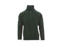 noTrash2003 Half Zip Sweatshirt - Felpa da lavoro compatibile con Payper Miami, per ufficio, lavoro e tempo libero, tessuto elasticizzato a costine su maniche e vita, 300g/mq, 70% cotone, dalla XS