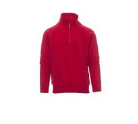 noTrash2003 Half Zip Sweatshirt - Felpa da lavoro compatibile con Payper Miami, per ufficio, lavoro e tempo libero, tessuto elasticizzato a costine su maniche e vita, 300g/mq, 70% cotone, dalla XS
