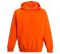 noTrash2003 NEON - Felpa con cappuccio, colori e taglie assortite, per bambini (5-6 anni, arancione elettrico), Arancio, 5-6 Jahre