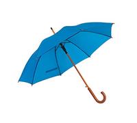 noTrash2003 Ombrello automatico in legno con manico curvo e gancio rotondo, diametro 103 cm, blu royal, 103 cm, Elegante