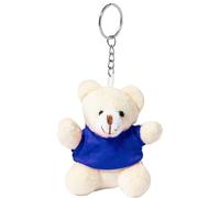 noTrash2003 Set di 5 portachiavi orsacchiotto peluche orsetto con maglietta come regalo per gastronomia hotel e commerciale, 5 blu, 6.5 x 7.5 x 4 cm
