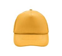 noTrash2003 Trucker Mesh Baseball Cap Truckerhat Unisex Taglia unica e modelli per bambini Basecap Cappello da baseball oltre 40 colori Tinta unita Bicolore Poliestere Cotone, giallo oro, Taglia unica