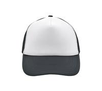 noTrash2003 Trucker Mesh Cappellino da baseball Truckerhat unisex, taglia unica e modelli per bambini, cappello da baseball, 30 colori, tinta unita, bicolore, poliestere, cotone, bianco grafite,