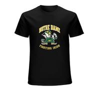Notre Dame Fighting Irish Mens T-Shirt Fashion Casual Unisex Black Tee M
